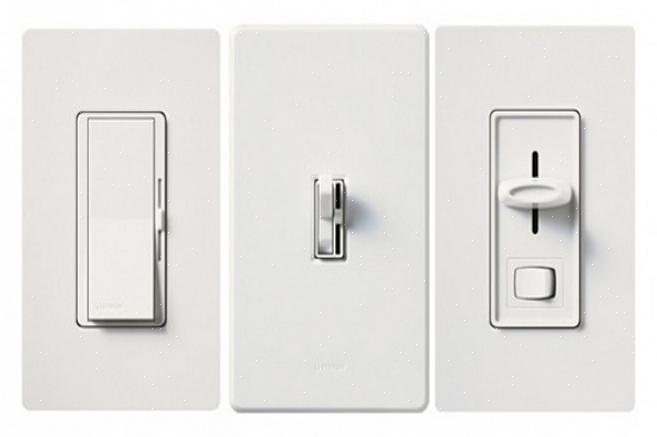 Os interruptores giratórios do dimmer podem ser conectados para controlar as luzes de um