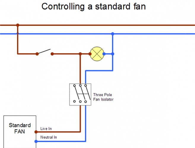 O ventilador do banheiro será instalado no teto