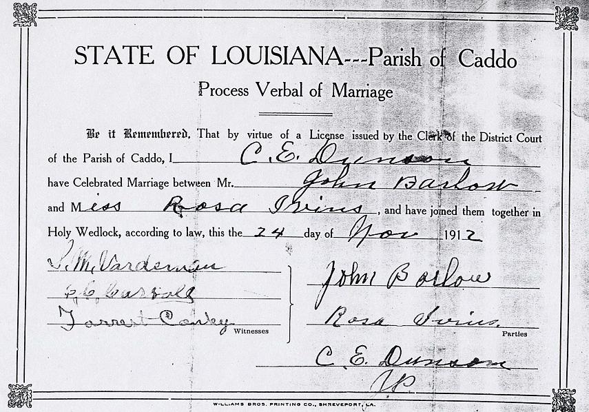 Quais documentos trazer com você antes de solicitar uma certidão de casamento na Louisiana