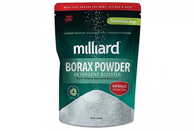 A marca 20 Mule Team Borax tem sido tradicionalmente usada para lavanderia