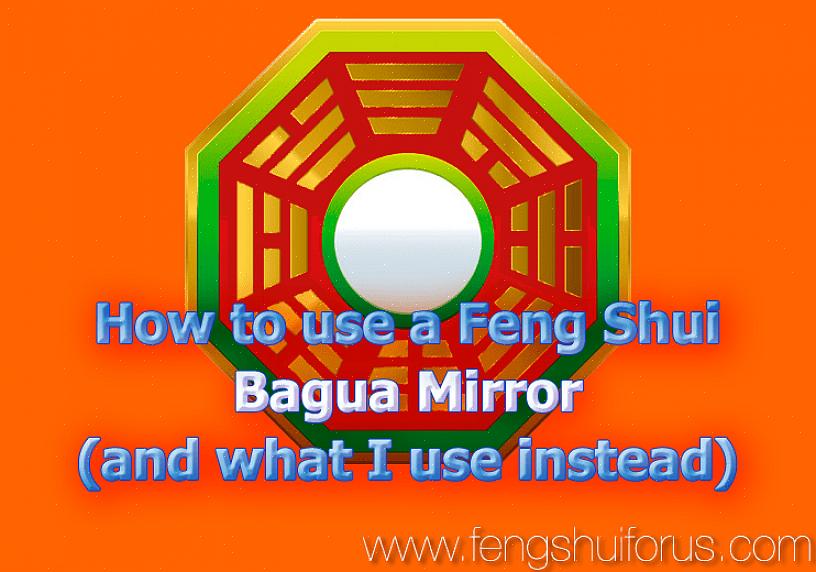 Um espelho bagua convexo é usado quando você deseja refletir de volta a energia negativa do feng shui