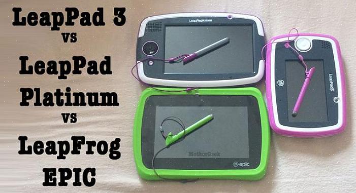 Diferenças entre o tablet Android LeapFrog Epic