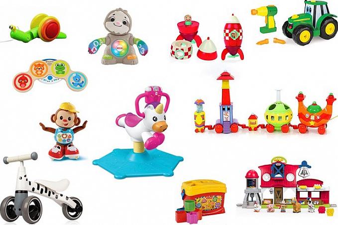 Os bebês de 6 a 12 meses adoram brinquedos que reproduzem luzes