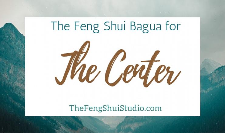 Materiais de feng shui na sala norte