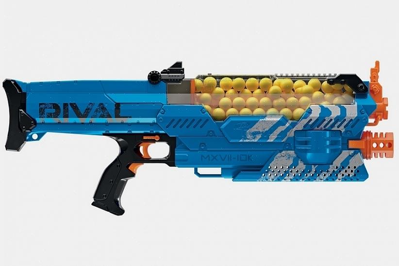 Que é vendido no corredor do blaster de brinquedo ao lado dos blasters Nerf tradicionais