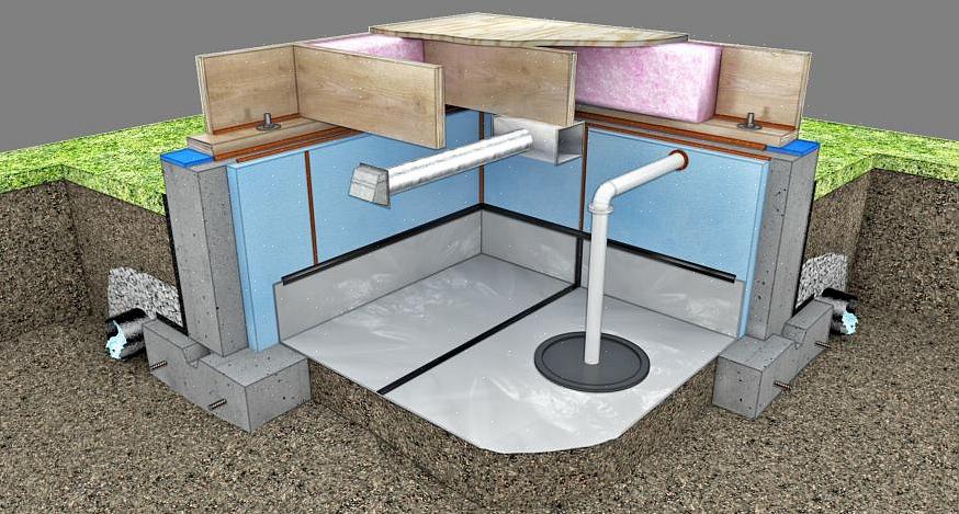 O dispositivo de circulação de ar deve mover pelo menos 1 pé cúbico de ar por 50 m2 de área de crawlspace