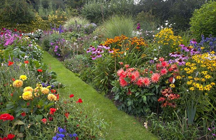 Jardins de chalés: privacidade, design informal