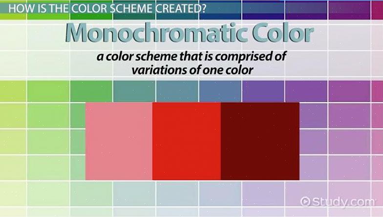 Como criar um esquema de cores monocromáticas neutras