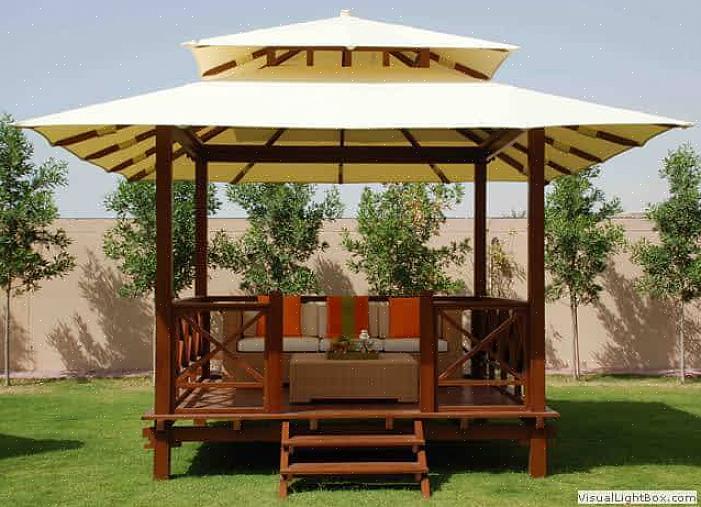 Os egípcios construíram gazebos de jardim para sustentar uvas para vinho