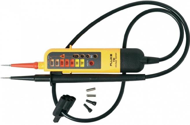 O teste de continuidade com um multitester é feito usando a configuração de ohm na ferramenta